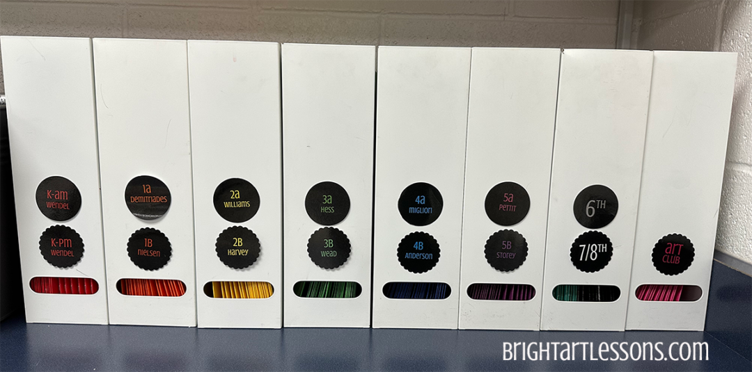 Color Coding An Art Classroom – brightartlessons.com