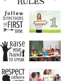 Art Classroom Rules Poster