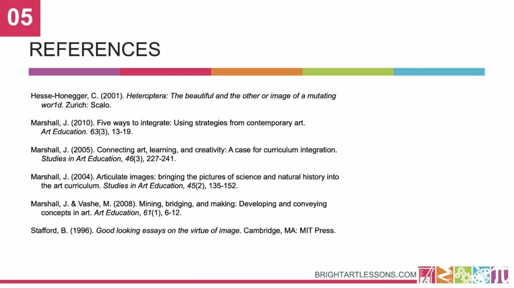 Art Integration References