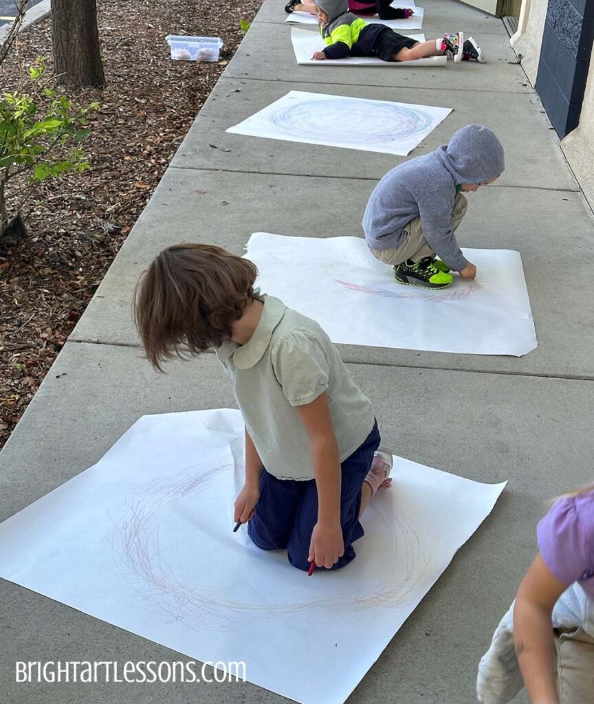 Movement Pendwall Drawings for Kindergarten