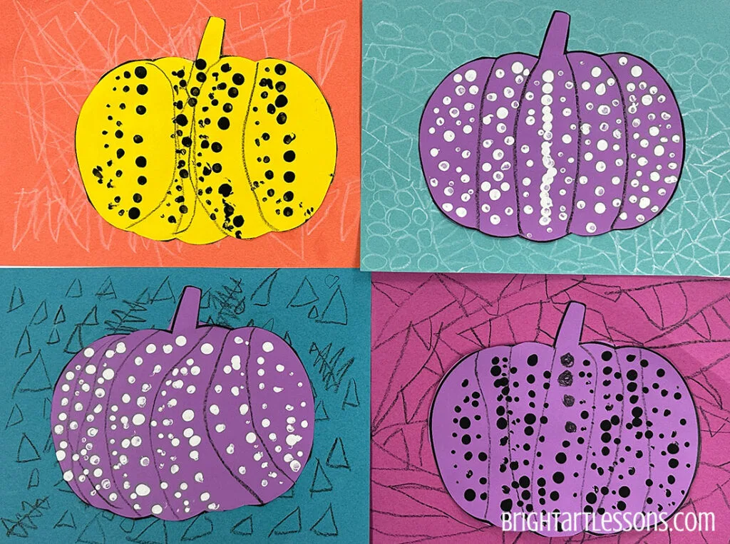 Kusama pumpkin student art examples